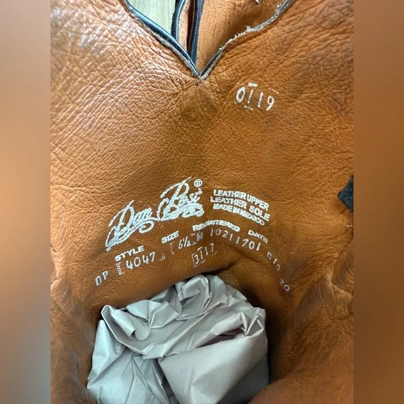 Dan Post Bed Of Roses Leather Boots DP4047-BLACK-FRINGE Size 6.5 LNC - Picture 11 of 11